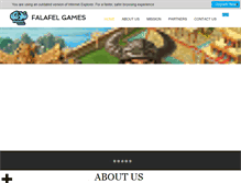 Tablet Screenshot of falafel-games.com